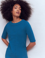 Nessa Ottoman Shift Dress-Tourmaline Blue / Boden us