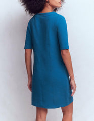Nessa Ottoman Shift Dress-Tourmaline Blue / Boden us
