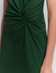 Delilah Twist Short Dress-Hunter Green / Boden Sale