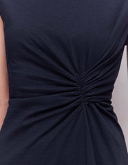 Delilah Twist Short Dress-Navy / Boden Discount