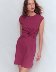 Delilah Twist Short Dress-Raspberry Coulis / Boden