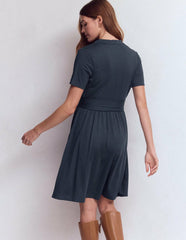 Daisy Flippy Jersey Dress-Navy / Boden Discount