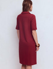Tilda Jersey T-shirt Dress-Rich Chestnut / Boden On sale