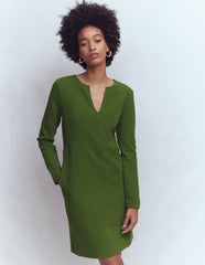 Colette Ottoman Shift Dress-Green Fir / Boden Discount