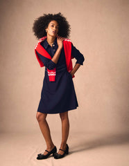 Nicolette Long Sleeve Dress-Navy / Boden Discount