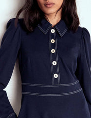 Nicolette Long Sleeve Dress-Navy / Boden Discount