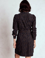 Bre Cord Short Dress-French Navy, Painted Dot / Boden Sale