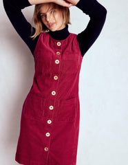 Evelyn Cord Shift Dress-Burgundy Red / Boden Discount