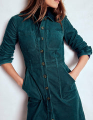 Amanda Cord Short Dress-Midnight Teal / Boden On sale