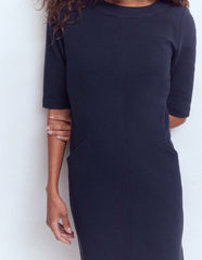 Nessa Ottoman Shift Dress-Navy / Boden us