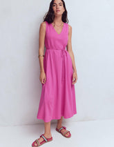 Mia V-neck Jersey Midi Dress-Passion Flower / Boden