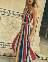 Metallic Multi Stripe Dress-Metallic Multi Stripe / Boden Discount