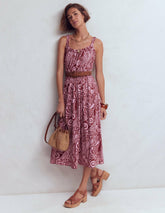 Scoop Neck Jersey Dress-Pink, Enchanted Paisley / Boden On sale