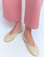 High Cut Ballet Flats-Butter Yellow / Boden Online