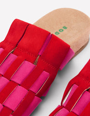 Loretta Multi Strap Clog-Pink/Red / Boden Sale