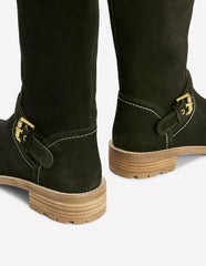 Buckle Knee High Boots-Woodland Green / Boden Online