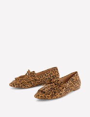 Soft Tassel Deck Shoes-Leopard / Boden Outlet