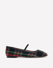 Thea Mary Jane Ballet Flats-Check / Boden Discount