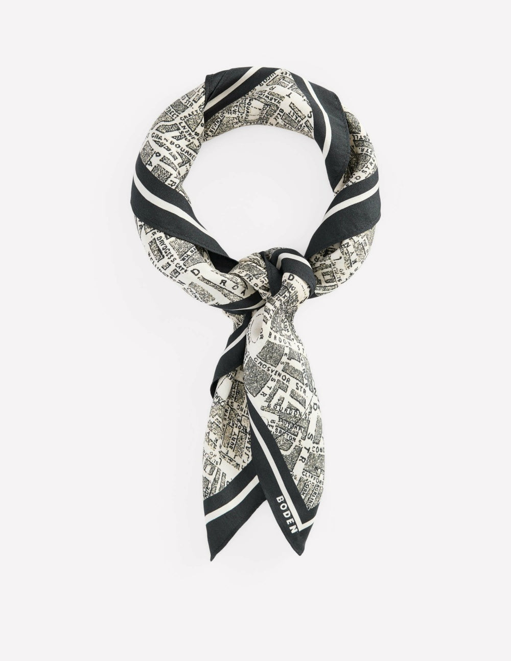 Elisabeth Silk Square Scarf-Map Of London / Boden Sale