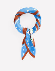Elisabeth Silk Square Scarf-Multi, Painted Dot / Boden Outlet