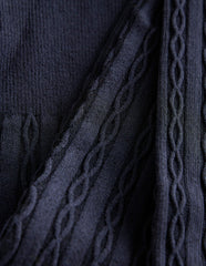 Cable Knit Tights-Navy / Boden Discount