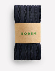Cable Knit Tights-Navy / Boden Discount
