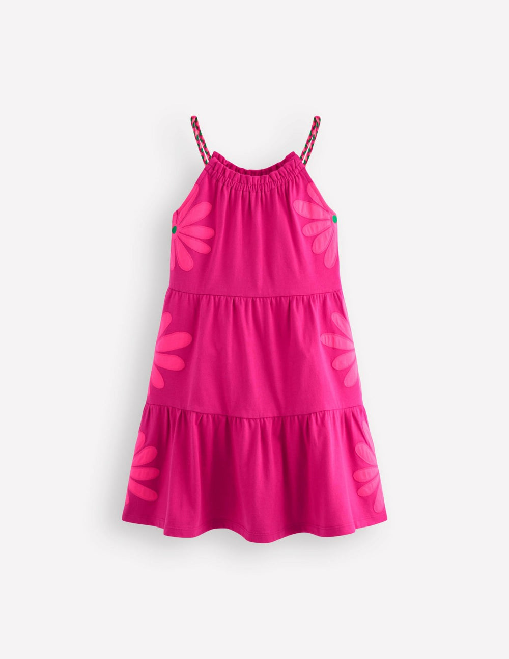 Enola Appliqué Jersey Dress-Raspberry Pink Giant Daisy / Boden Outlet