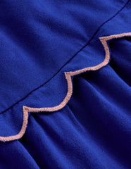 Scallop Tiered Sundress-Sapphire Blue / Boden On sale