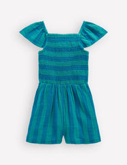 Double Cloth Playsuit-Aurora Blue Stripe / Boden