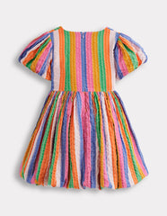 Bubble Hem Dress-Multi Stripe / Boden Discount