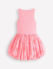 Bubble Hem Rib Dress-Vintage Pink Ballet Shoes / Boden On sale