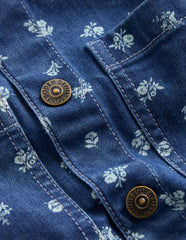 Denim Shirt Dress-Blue Ditsy Floral / Boden us
