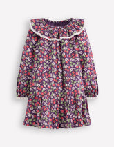 Lace Trim Woven Dress-Purple Vintage Berry / Boden Online