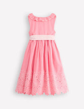 Flower Hem Occasion Dress-Salmon Pink / Boden On sale