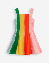 Woven Panel Dress-Multi Rainbow / Boden Outlet