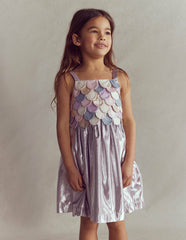 Metallic Mermaid Dress-Multi Mermaid Metallic / Boden Outlet