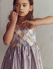 Metallic Mermaid Dress-Multi Mermaid Metallic / Boden Outlet
