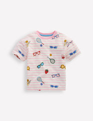 Easy Breton T-shirt-Spring Blossom Pink Holiday / Boden