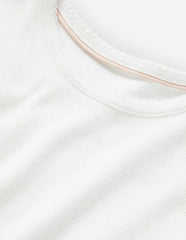Short Sleeve Pointelle Top-White / Boden Sale