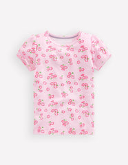 Short Sleeve Pointelle Top-Lotus Daisy / Boden On sale