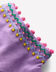 Puff Sleeve T-shirt-Aster Purple / Boden On sale