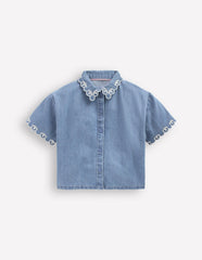 Short Sleeve Relaxed Shirt-Mid Vintage / Boden Sale