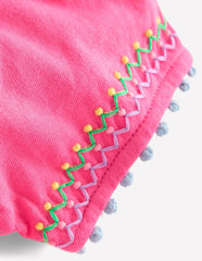 Puff Sleeve T-shirt-Flamingo Pink / Boden On sale