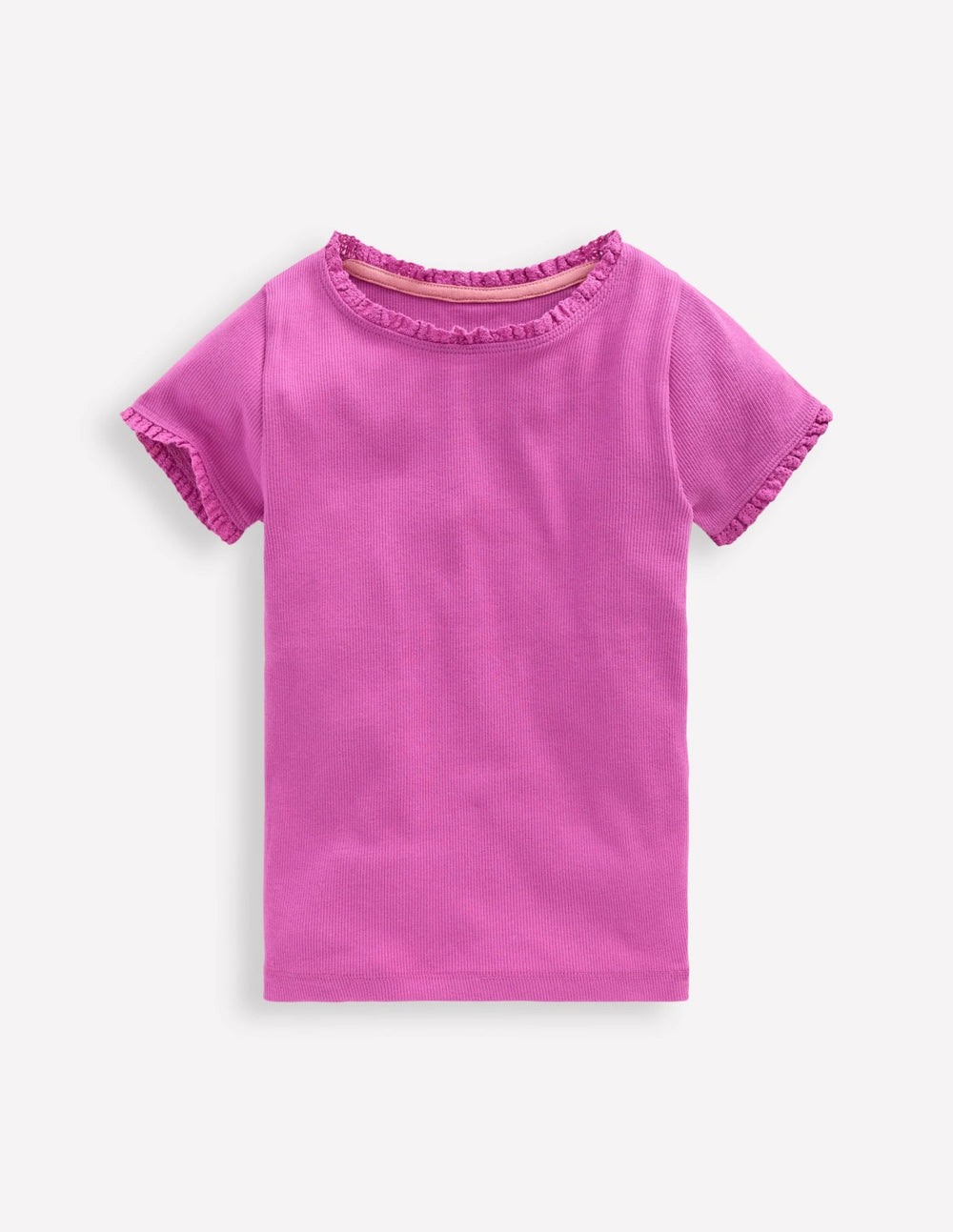 Short Sleeve Ribbed T-shirt-Purple / Boden us