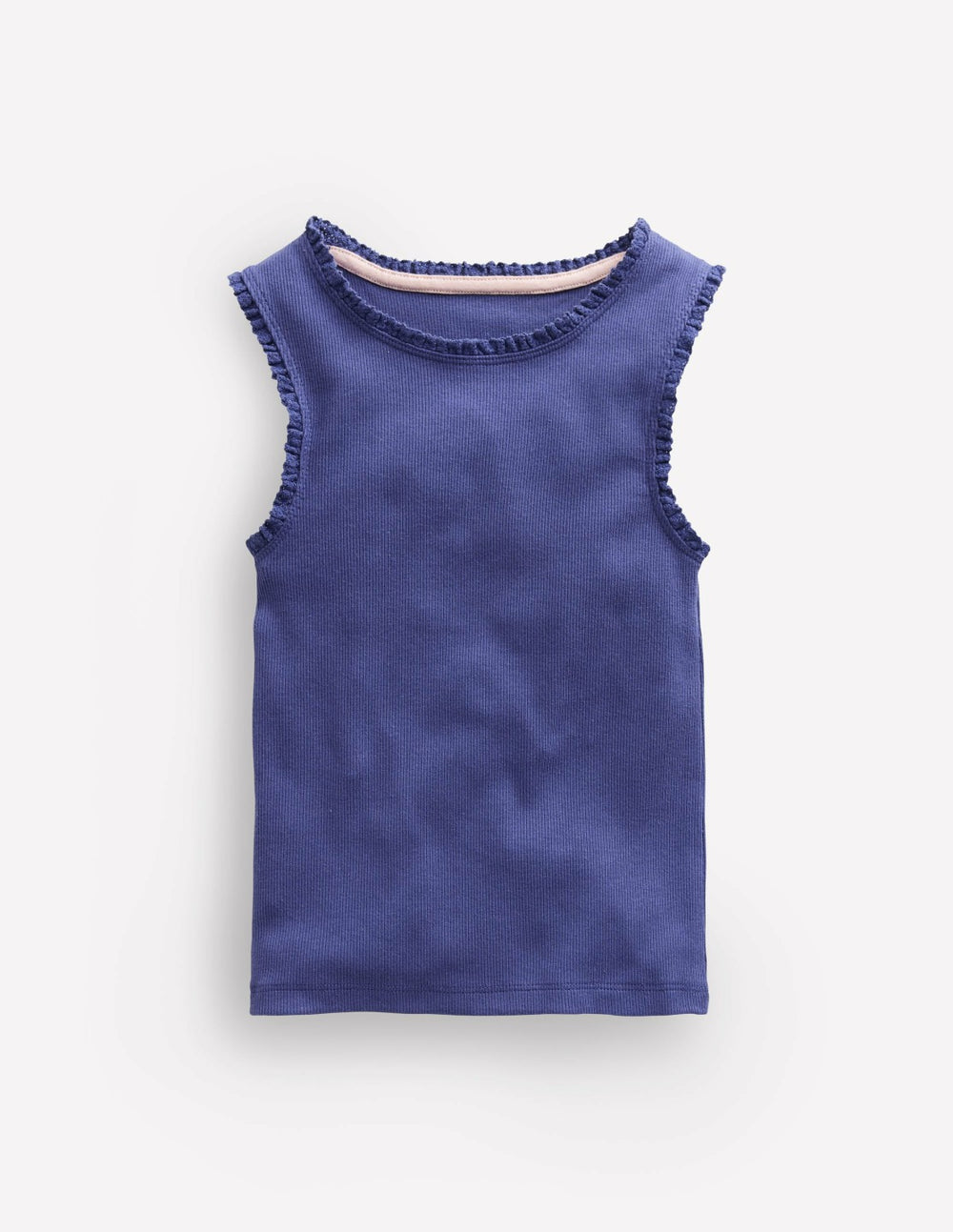 Ribbed Lace Trim Tank-Starboard / Boden Online