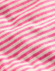 Long Sleeve Pointelle Top-Sorbet Pink Stripe / Boden Outlet