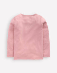 Long Sleeve Pointelle Top-Pink / Boden Discount