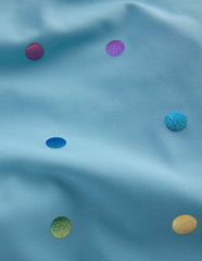 Hallie Frill Strap Swimsuit-Air Blue Multi Foil Spot / Boden Online