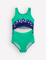 Fun Cut-out Swimsuit-Whale / Boden Discount