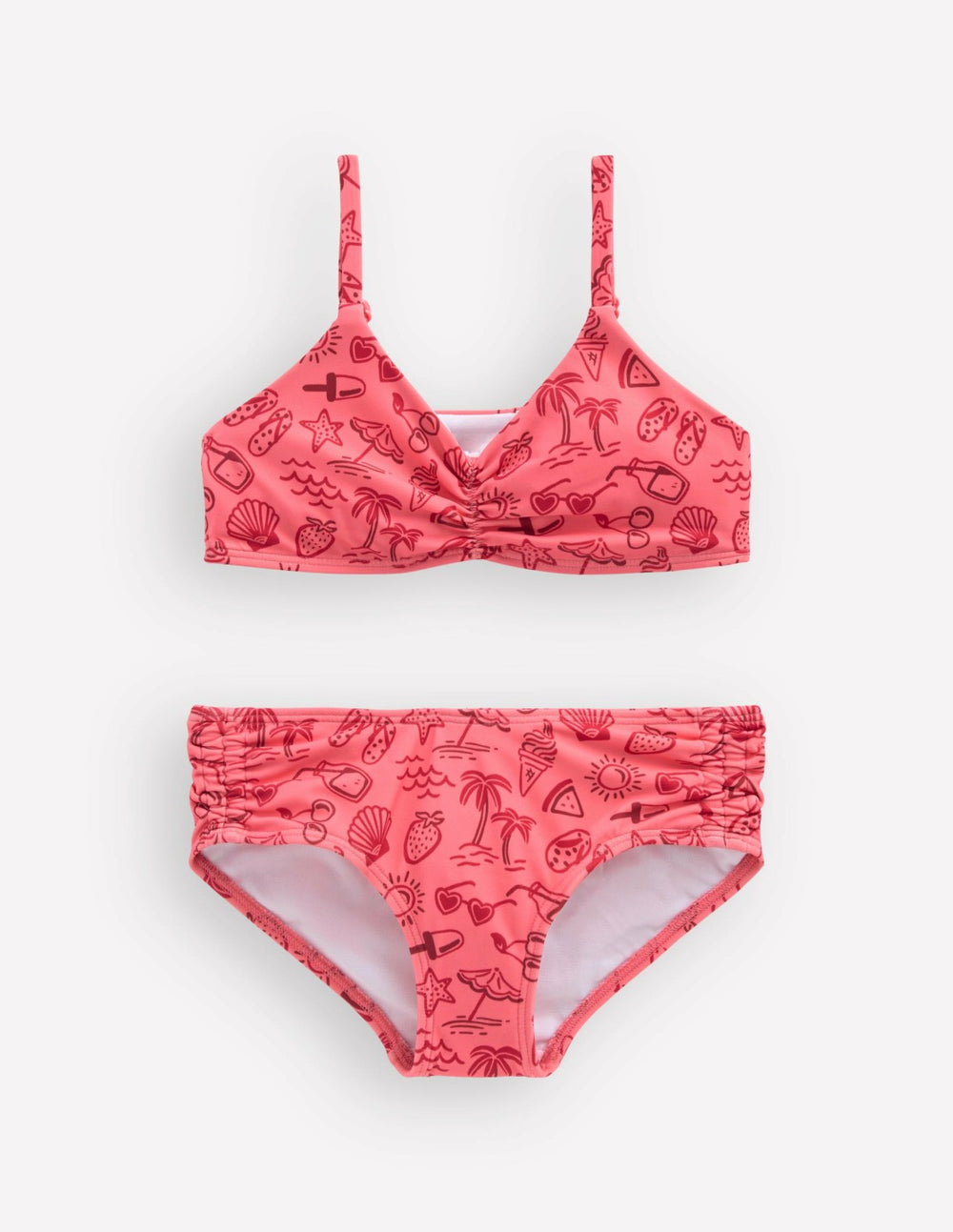 Ruched Bikini-Pink Holiday / Boden